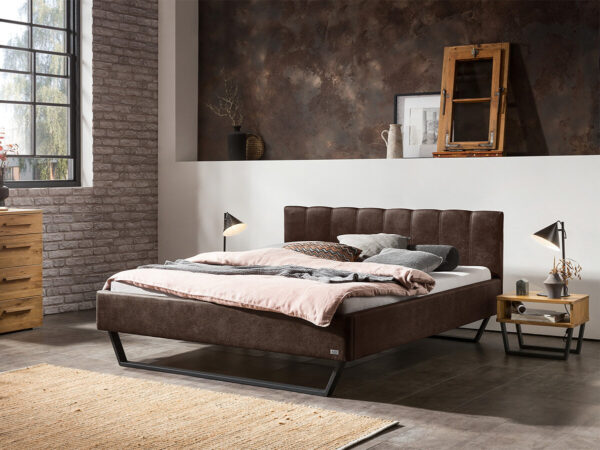 Hasena Pronto Polsterbett Stefano Buffalo expresso (722) Anthrazit 140 x 200 cm 20 cm EAN:7618756405302