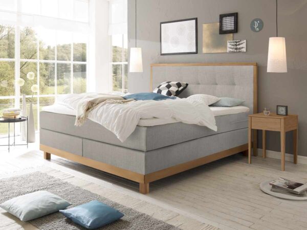 Hasena Boxspringbett Chalet Pronto Eiche bianco