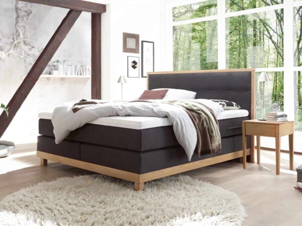 Hasena Boxspringbett Chalet Pronto Eiche bianco