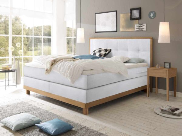 Hasena Boxspringbett Chalet Pronto Eiche bianco