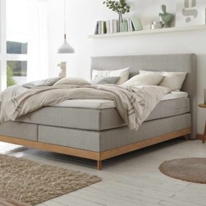 Hasena Boxspringbett Scandia Pronto 140 x 200 cm Eiche bianco