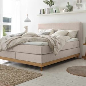 Hasena Boxspringbett Scandia Pronto 160 x 200 cm Eiche bianco