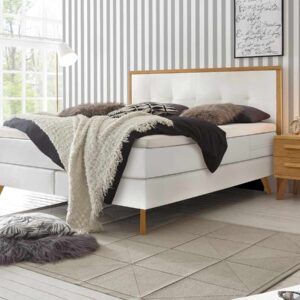 Hasena Boxspringbett Nordic Pronto 140 x 200 cm Eiche bianco