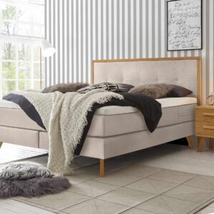 Hasena Boxspringbett Nordic Pronto 140 x 200 cm Eiche bianco