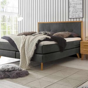 Hasena Boxspringbett Nordic Pronto 180 x 200 cm Eiche bianco