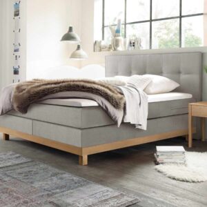 Hasena Boxspringbett Bella Pronto 180 x 200 cm Eiche bianco