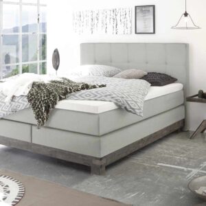 Hasena Boxspringbett Boston Pronto 140 x 200 cm Akazie Vintage grey