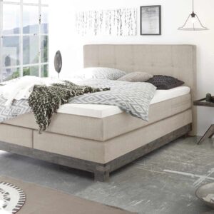 Hasena Boxspringbett Boston Pronto 160 x 200 cm Akazie Vintage grey