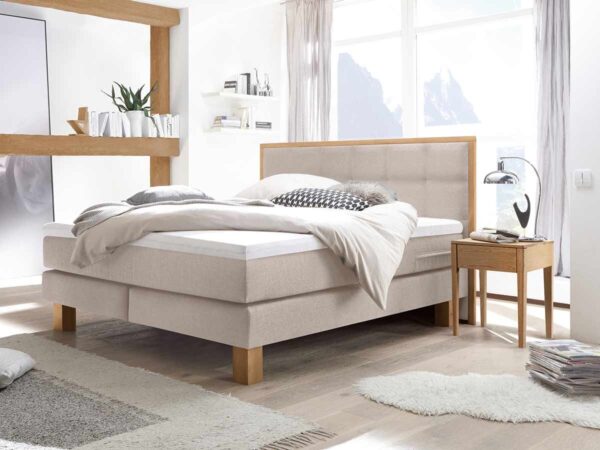 Hasena Boxspringbett Cottage Pronto Eiche bianco