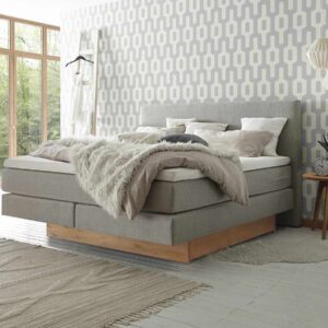 Hasena Boxspringbett Denver Pronto 160 x 200 cm Eiche bianco