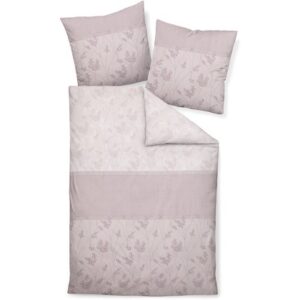 Janine Satin 1B-Bettwäsche 135x200 Streifen Gräser altrosa mauve 98060-05 EAN: