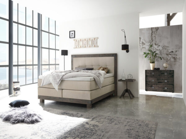 Hasena Boxspringbett Chicago Pronto Akazie Vintage grey