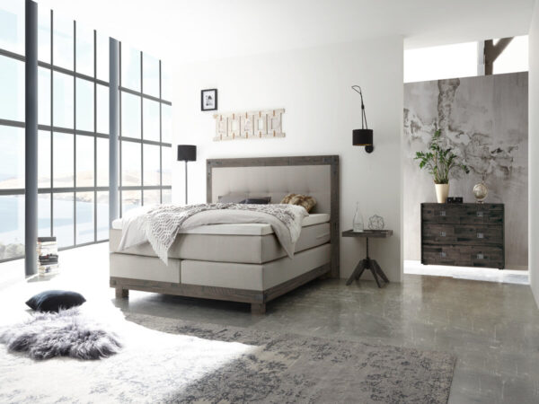 Hasena Boxspringbett Chicago Pronto Akazie Vintage grey