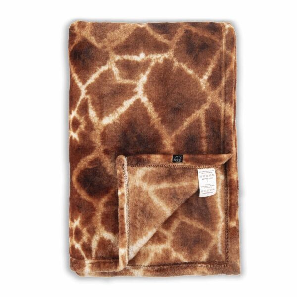 Zo! Home Microfaser-Flausch-Decke Kuscheldecke Plaid 140x200 cm Giraffe EAN:8718518209533