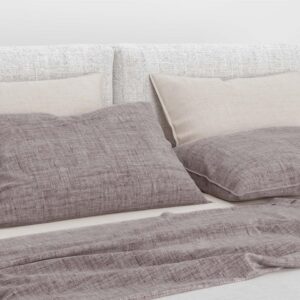 2 Stück Zo! Home Cotton Kissenbezüge 40x80 Lino Purple Lavendel pflaume melie... EAN:8718518261173