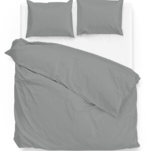 Zo! Home Mako-Satin Bettwäsche 155x220 cm Satinado uni grau Iron Grey EAN:8718518262743