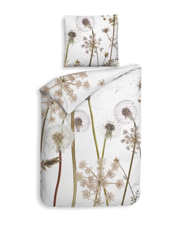 Heckett & Lane Mako-Satin Eco Bettwäsche 135x200 Ramon multi Pusteblume naturell EAN:8718518301794