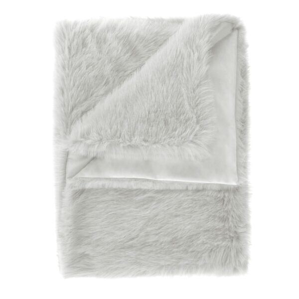 Heckett Lane Perle Felldecke Kuscheldecke Zotteldecke Plaid 140x200 Silver Grey EAN:8718518366755