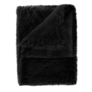 Heckett Lane Perle Felldecke Kuscheldecke Zotteldecke Plaid 140x200 Black is ... EAN:8718518366793