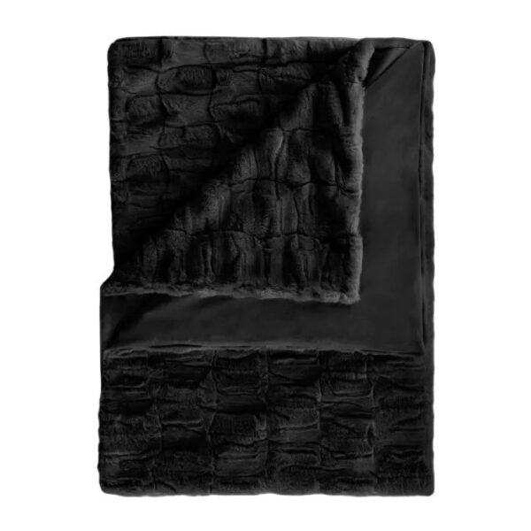 Heckett Lane Delphi Felldecke Kuscheldecke Flauschdecke Plaid 140x200 Black i... EAN:8718518366892