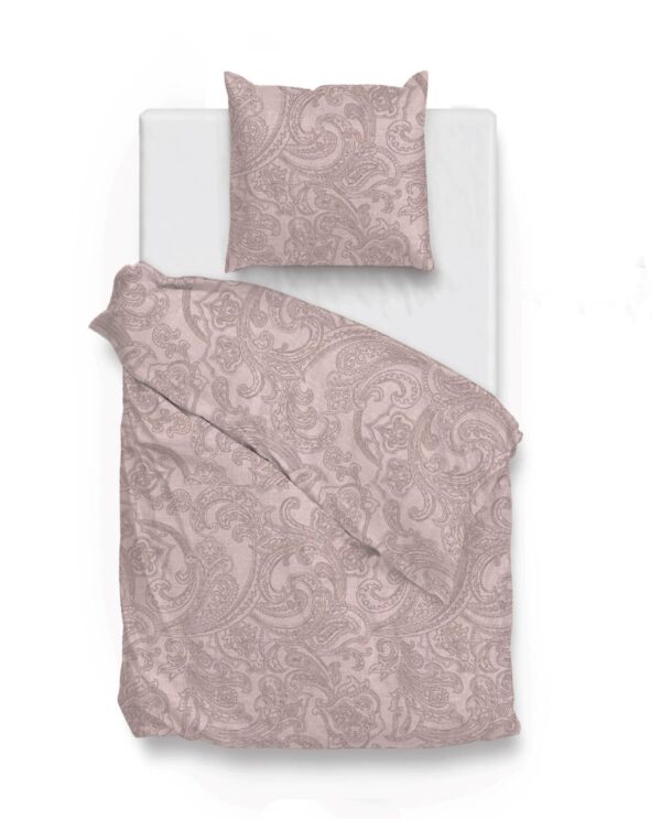 Zo! Home Cotton Bettwäsche 135x200 Paisley di Lino Shell nude rosa EAN:8718518384131