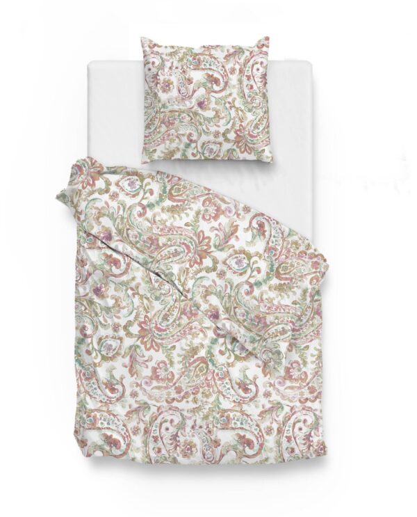 Zo! Home Mako-Satin Bettwäsche 155x220 Ladonna multi rosa Paisley Ornamente EAN:8718518388504