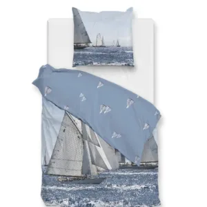 Zo! Home Cotton Bettwäsche 135x200 Regatta blue Segelboot Meer Maritim EAN:8718518427593