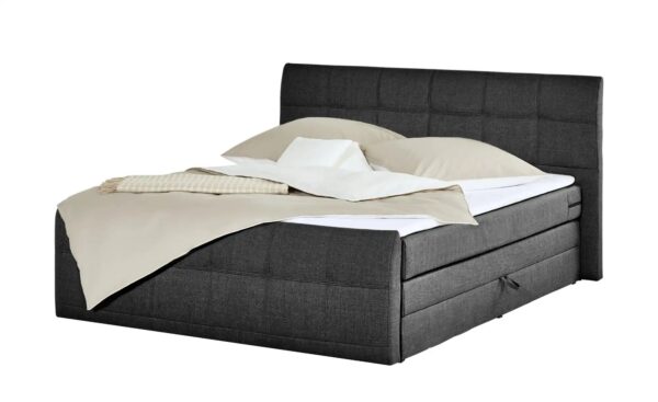 Boxspringbett mit Bettkasten Earl ¦ grau ¦ Maße (cm): B: 200 H: 110 Betten > Boxspringbetten > Boxspringbetten 180x200 - Höffner