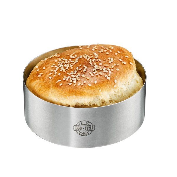 Burger-Ring - Edelstahl - 10