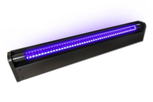 SATISFIRE Schwarzlicht LED-UV-Röhre 60cm Komplettset 10W High Power ca. 30.000 Stunden Lebensdauer bruchsicher wechselbare Röhre Blacklight