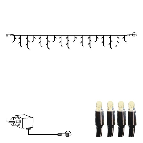 System 24 Starterset - LED Lichtervorhang mit Trafo - 3x0