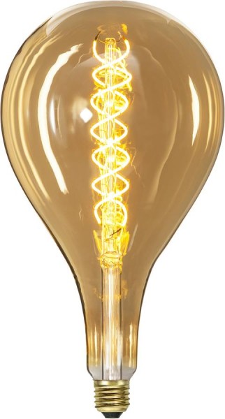 LED DEKO Leuchtmittel VINTAGE SPIRAL AMBER 165mm - E27 - 6W - WW 2000K - 250lm - dimmbar