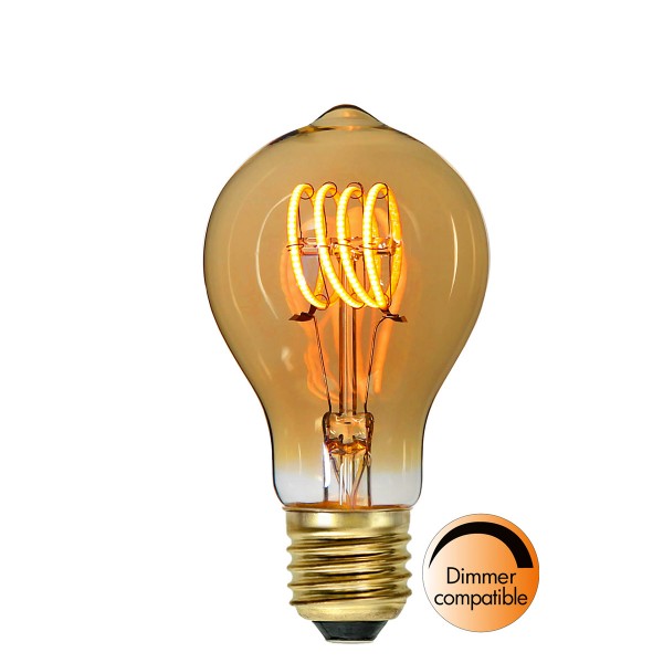 Dekoration LED Tropfenlampe "Amber Spiral Filament"- E27- ultra warmweiß 2000K - 110lm - H: 110mm