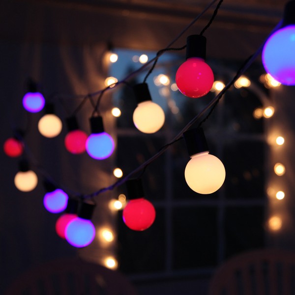 LED Partylichterkette - 20 bunte LED - L: 5