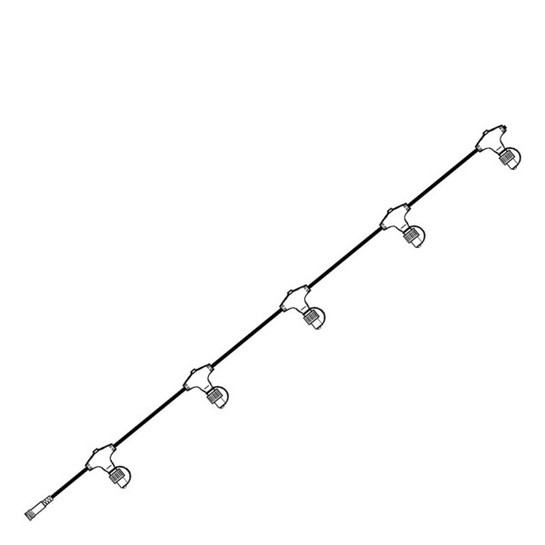 System 24 5-fach Verteiler - L: 15m - koppelbar - ohne Trafo