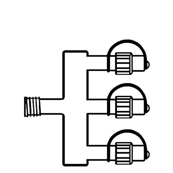 System 24 Verteiler 3-fach - L: 0