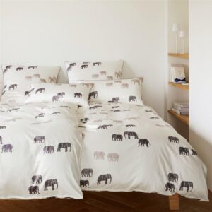 Elegante Bambus Satin Bettwäsche 24502-7 natur Elephant Walk 135x200 EAN:4029058261238