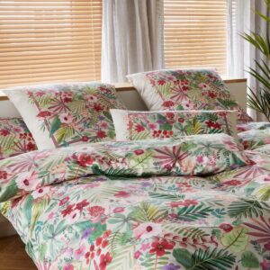 Elegante Interlock Jersey Bettwäsche Rise 24504-77 Sand Blumen 135x200 EAN:4029058984502