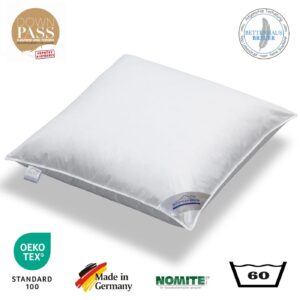 3 Kammer Kopfkissen Luxus Kissen dick 1060g neue Daunen Klasse1 80x80 EAN:4033829378483