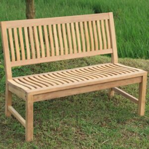 Stabile Gartenbank Kingsbury in Premium Teak ohne Armlehne 120 cm EAN:4039214012161