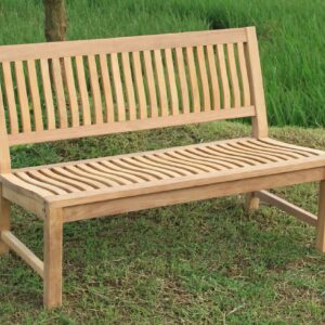 Stabile Gartenbank Kingsbury in Premium Teak ohne Armlehne 150 cm EAN:4039214012178