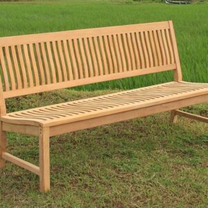 Stabile Gartenbank KINGSBURY - Premium Teak ohne Armlehnen 180 cm EAN:4039214012185