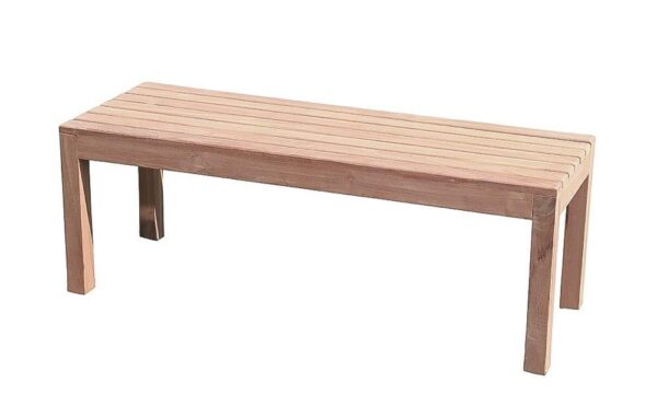 Gartenbank ohne Lehne 4-Sitzer 180 cm in Premium Teak EAN:4039214012635