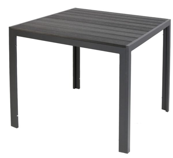 Gartentisch Comfort 90 x 90 cm mit Nonwood Platte Gestell Aluminium EAN:4039214054987