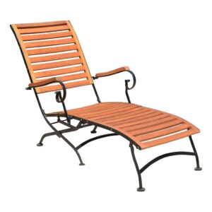 Gartenliege Deckchair Wien mit Armlehnen - Eukalyptus EAN:4041908092090