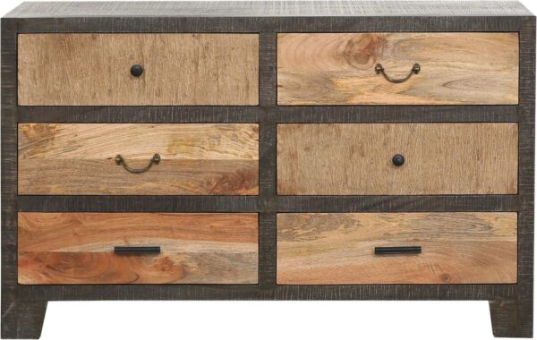 Sideboard Anrichte TARIM Schubladenkommode Mango und Akazie 135 cm EAN:4041908127891