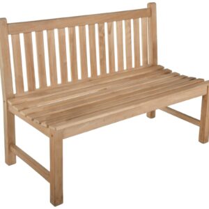 Teak Gartenbank SOLO 2-Sitzer 120 cm ohne Armlehne EAN:4041908137272