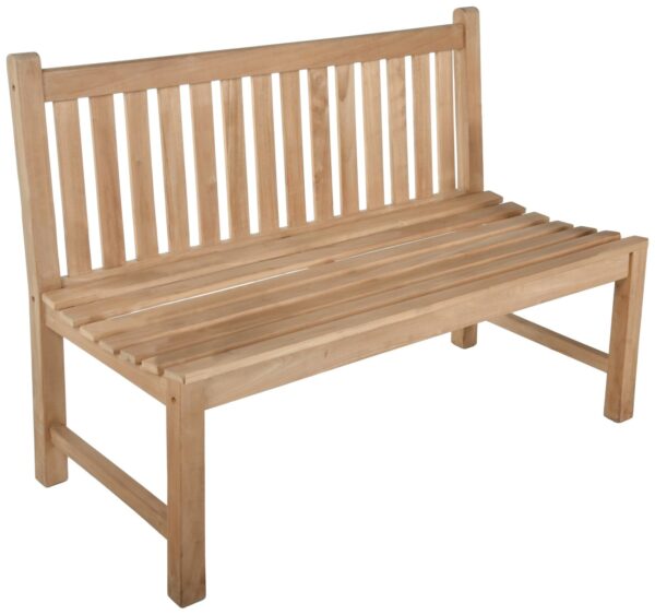 Teak Gartenbank SOLO 2-Sitzer 120 cm ohne Armlehne EAN:4041908137272