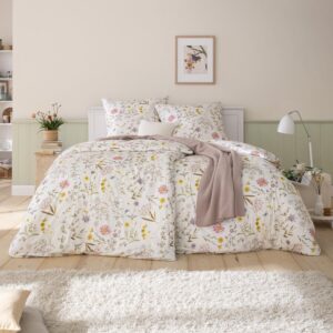 Estella Interlock Jersey Bettwäsche Marica 6254-985 Blumen 135x200 EAN:4053912458854