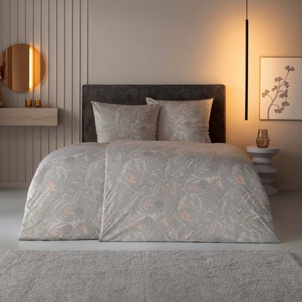 Estella Mako Jersey Bettwäsche 155x220 Amelie natur Ornamente Paisley 6346-230 EAN:4053912489162